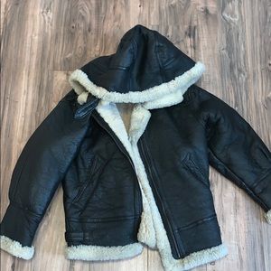 Mens Shearling Coat Medium